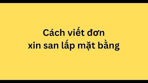 San lấp mặt bằng thuộc loại công trình nào năm 2024