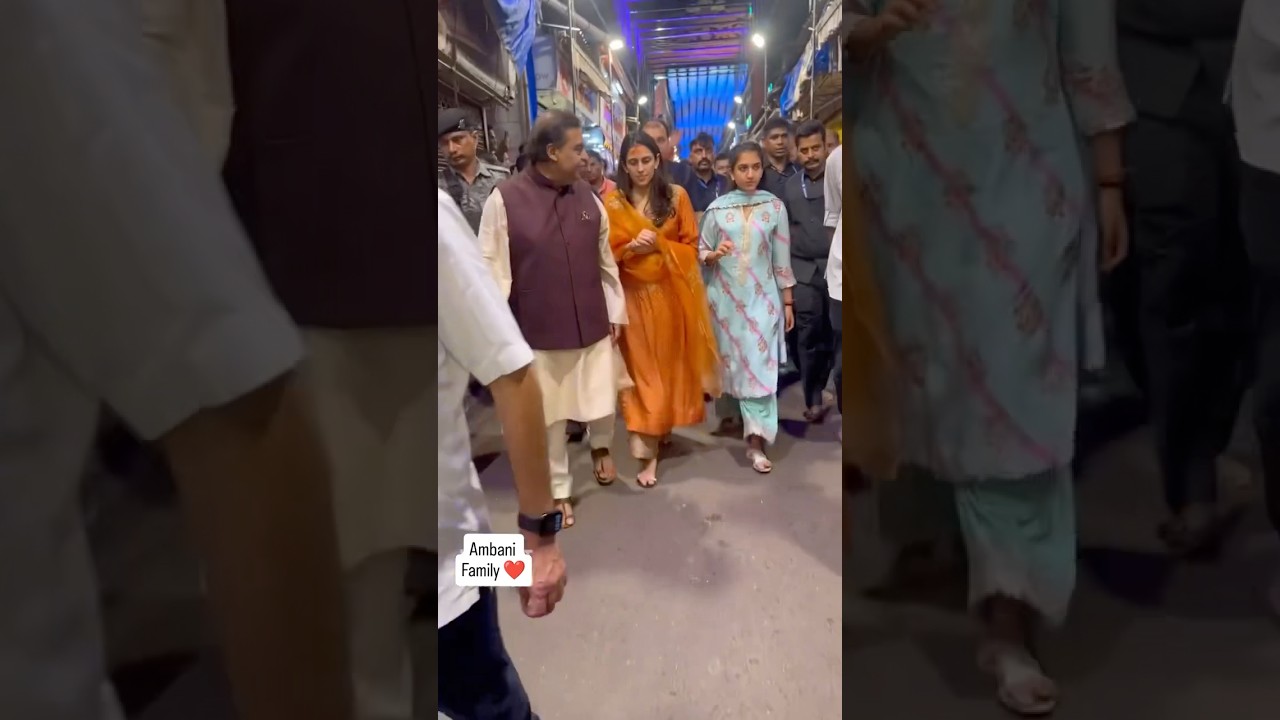 Mukesh Ambani with Radhika Merchant & Shloka Mehta ✨ | A Beautiful Family Moment 💞