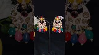 🌈 Multicolor Statement Earrings | Add a splash of colors to your look 💙💛❤️ Cherry Aura Jewels