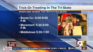 Several Tri-State cities to brave rain for trick-or-treat tonight