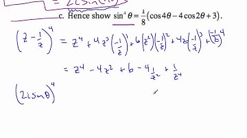 IB Math HL - 13.05.1 Complex Numbers and Trig Identities 2