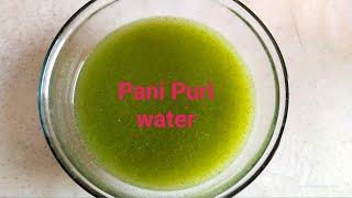 Pani Puri Water Recipemint Water For Pani Poori