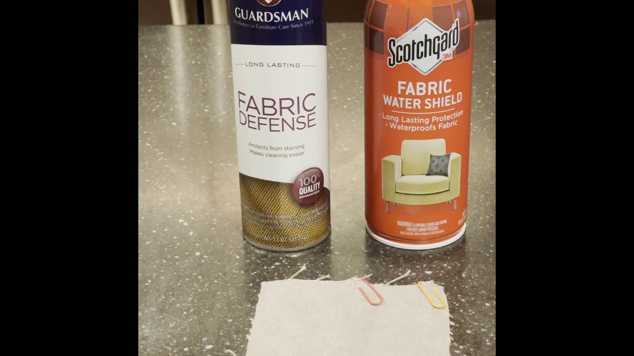 Scotchgard Fabric Water Shield vs Guardsman Fabric Defense 