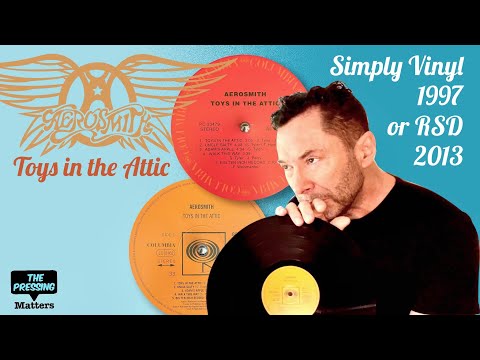 Aerosmith TOYS IN THE ATTIC Record Store Day 2013 Vs Simply Vinyl 1997 Comparison 
