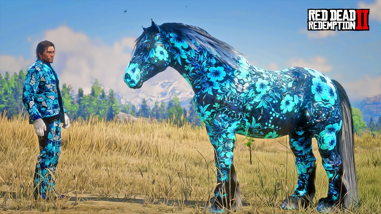 John Marston finds rare Celestial Bloom Horse near Blackwater & tames ...