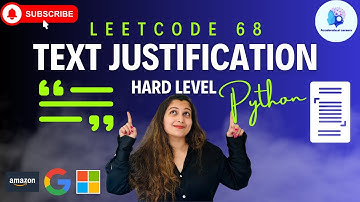 🔥Leetcode 68. Text Justification - Hard - Python #amazon, #google, #microsoft🥇#leetcode #coding