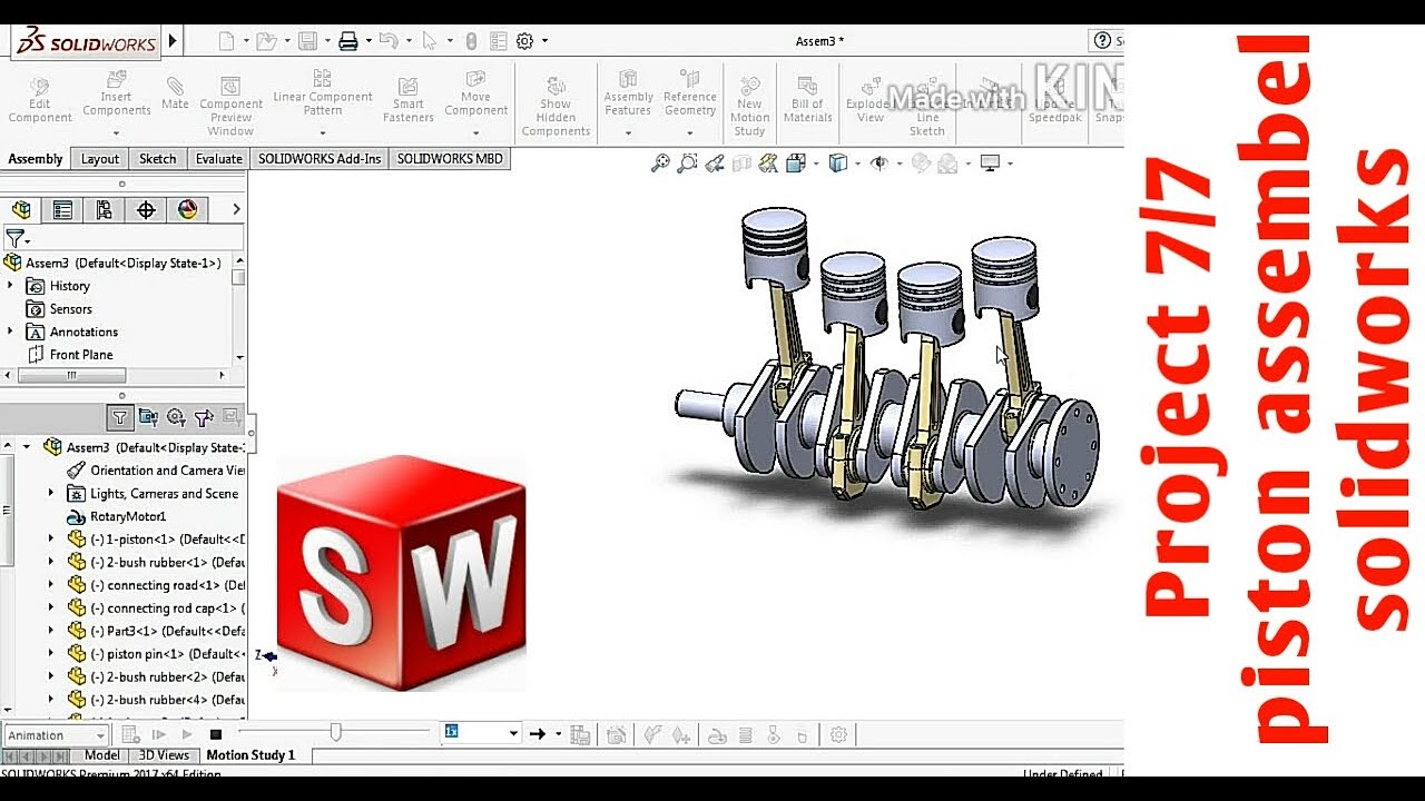 solidworks | how to make Assembly drawing solidworks | full tutorial ...
