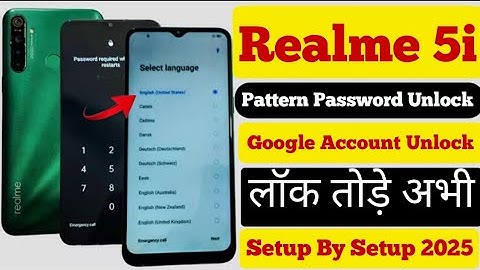 Realme 5i(RMX2030)Hard Reset||Remove Phone Lock 2025||Unlock Pattern/Pin/Face/Password/100% Working