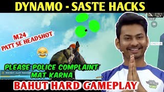 DYNAMO - SASTE HACKS PAKDA GAYA | PUBG MOBILE | RED ROCK