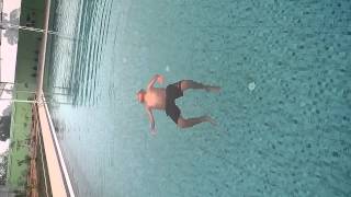 Float technique, like a leaf on the water
