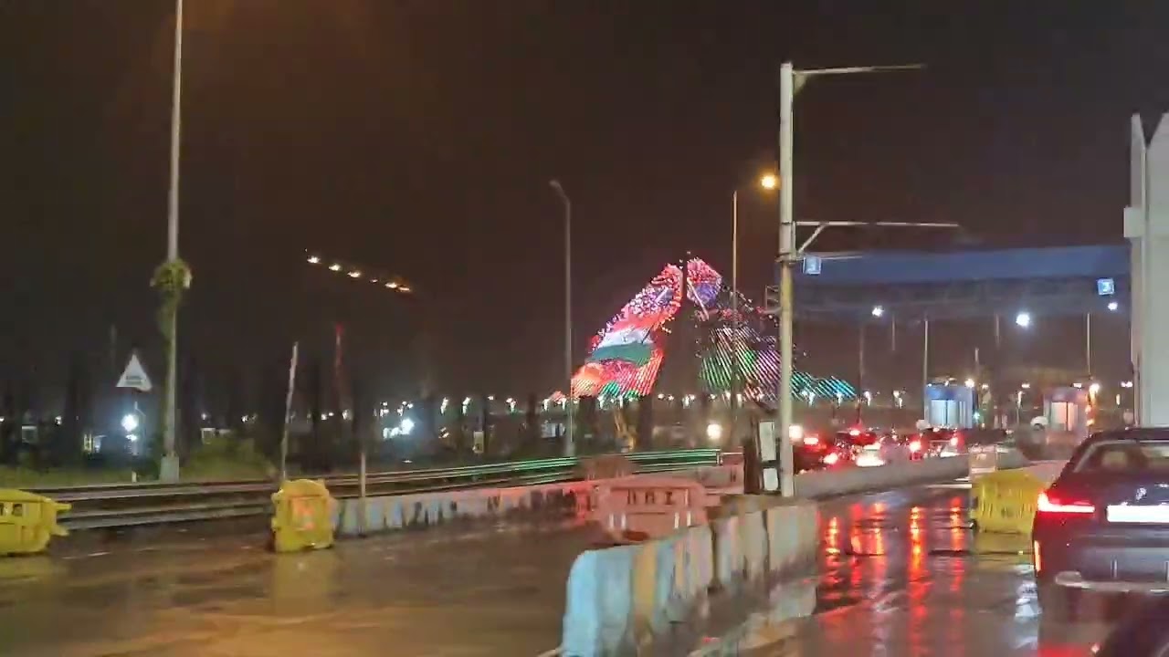 Beautiful indian flag on a string 