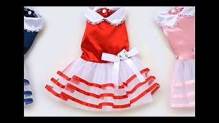 【可愛いチュール&リボン】選べる 4サイズ 小型 中型 犬 ドレ...