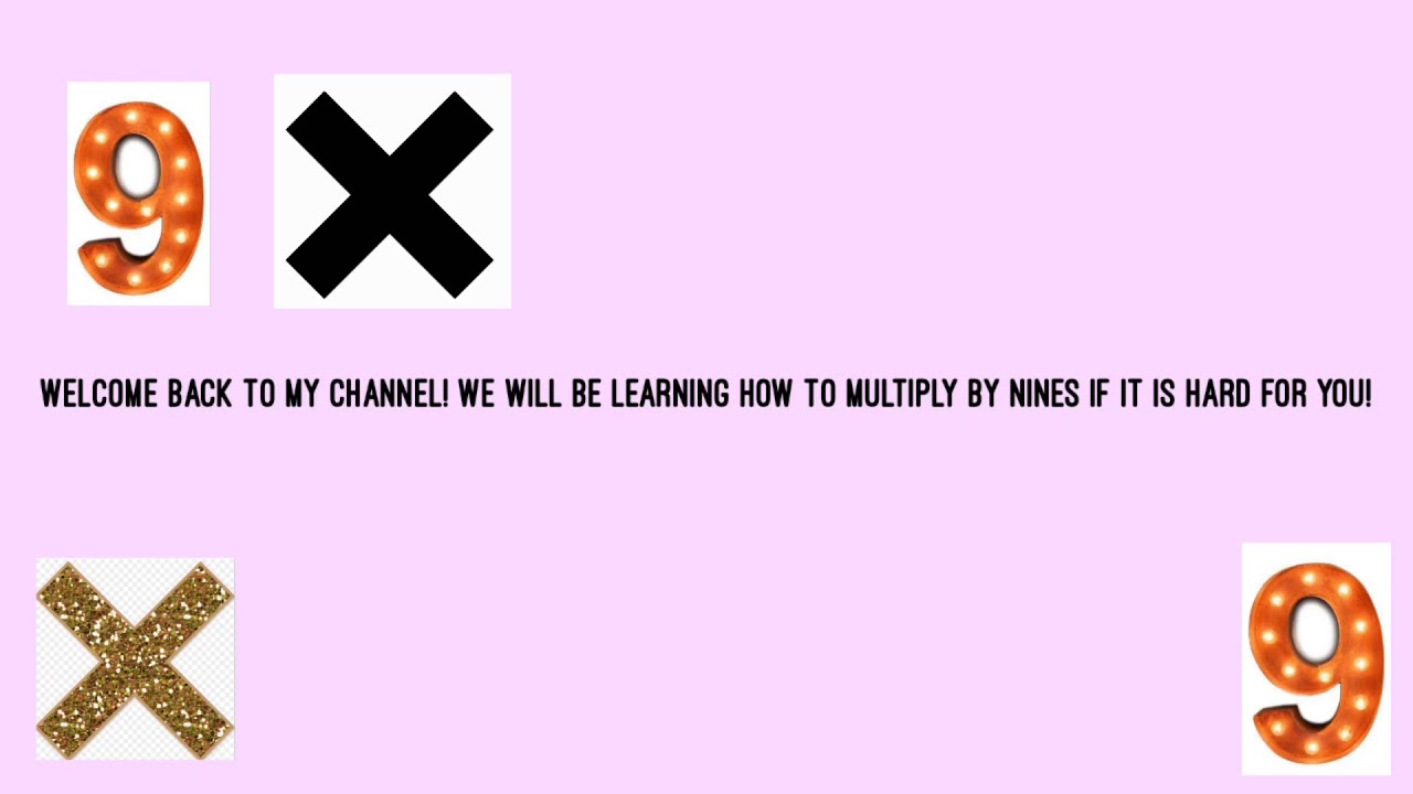 How to multiply by 9 if you need help with it! - YouTube