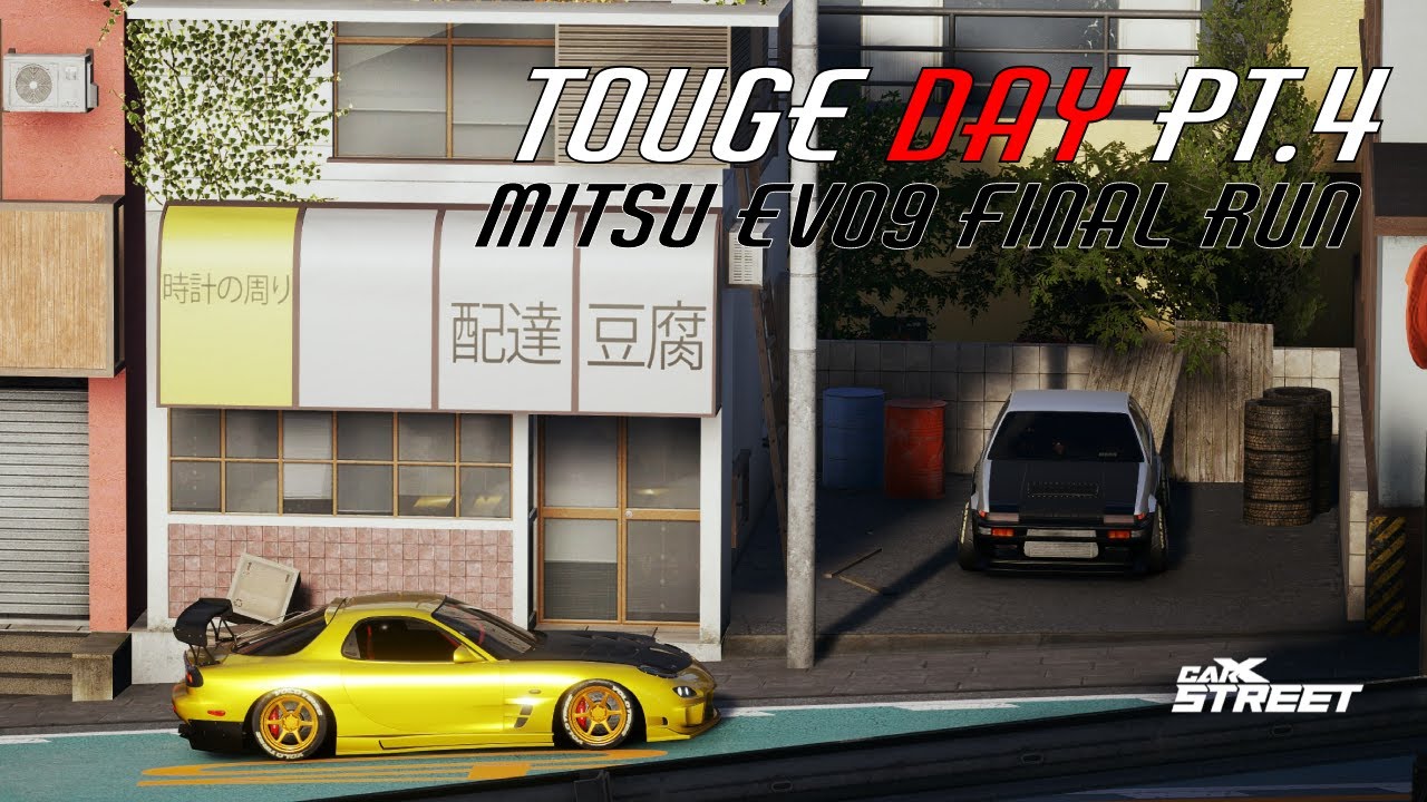 Touge day pt 4 evo9 final run controller input carx street pc youtube