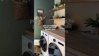 Small laundry room remodel #laundryroom #diyprojects #homerenovation
