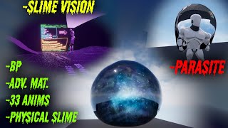 BigBlob the slime. a fully physical, TPS/FPS character, monster, minion, parasite for UE4 and UE5