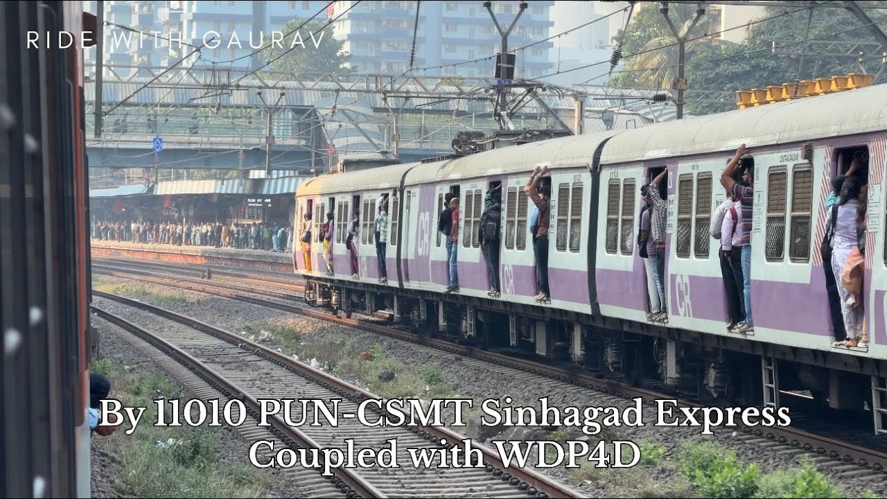 Sinhagad Express Skipping Ghatkopar Railway Station | Indian Railways Part 08