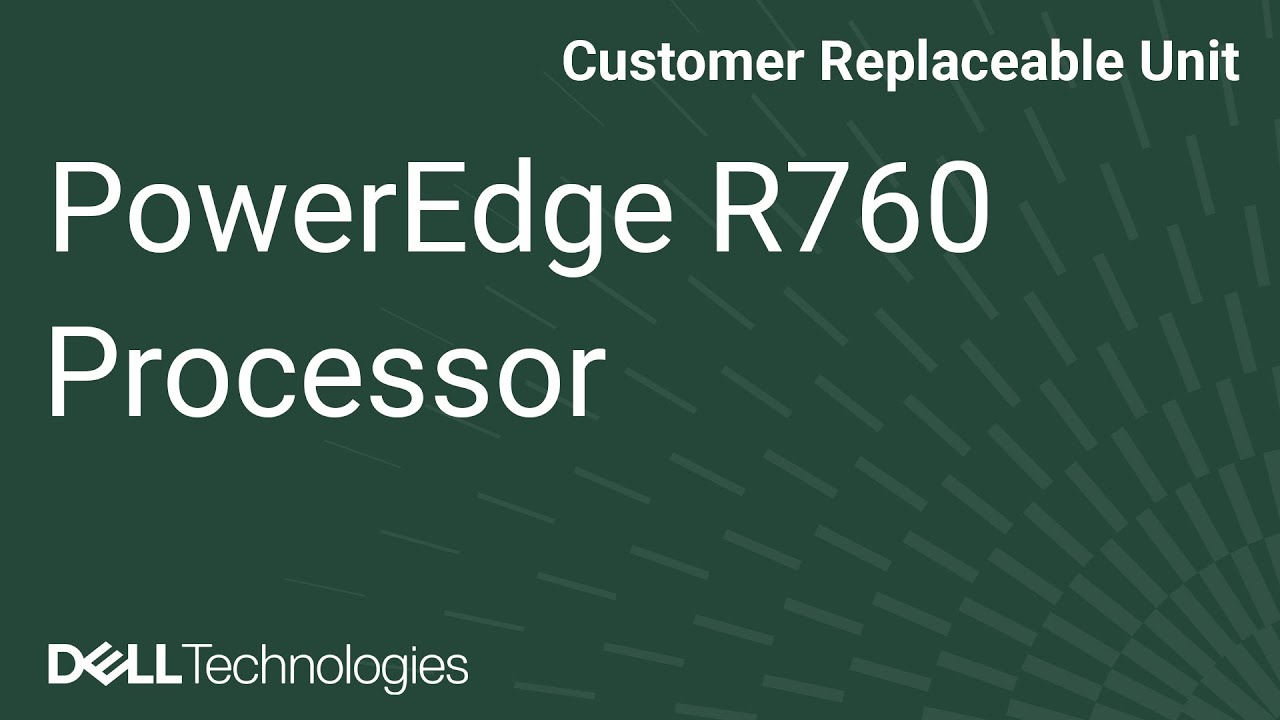Dell PowerEdge R760: Remove/Install Processor and Heatsink