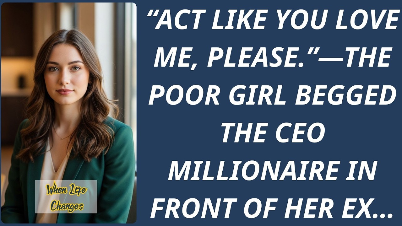 “Act Like You Love Me, Please ”—The Poor Girl Begged the CEO Millionaire in Front of Her Ex…