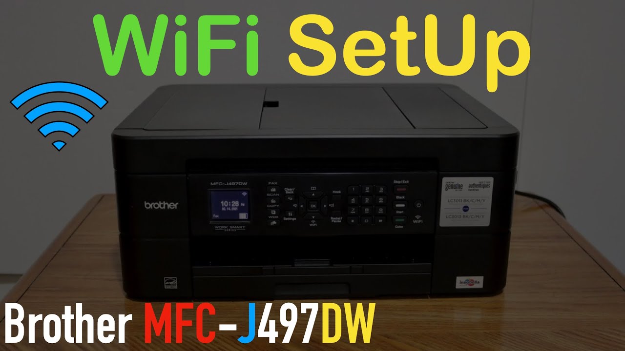 Brother Mfc J497dw Wifi Setup Youtube