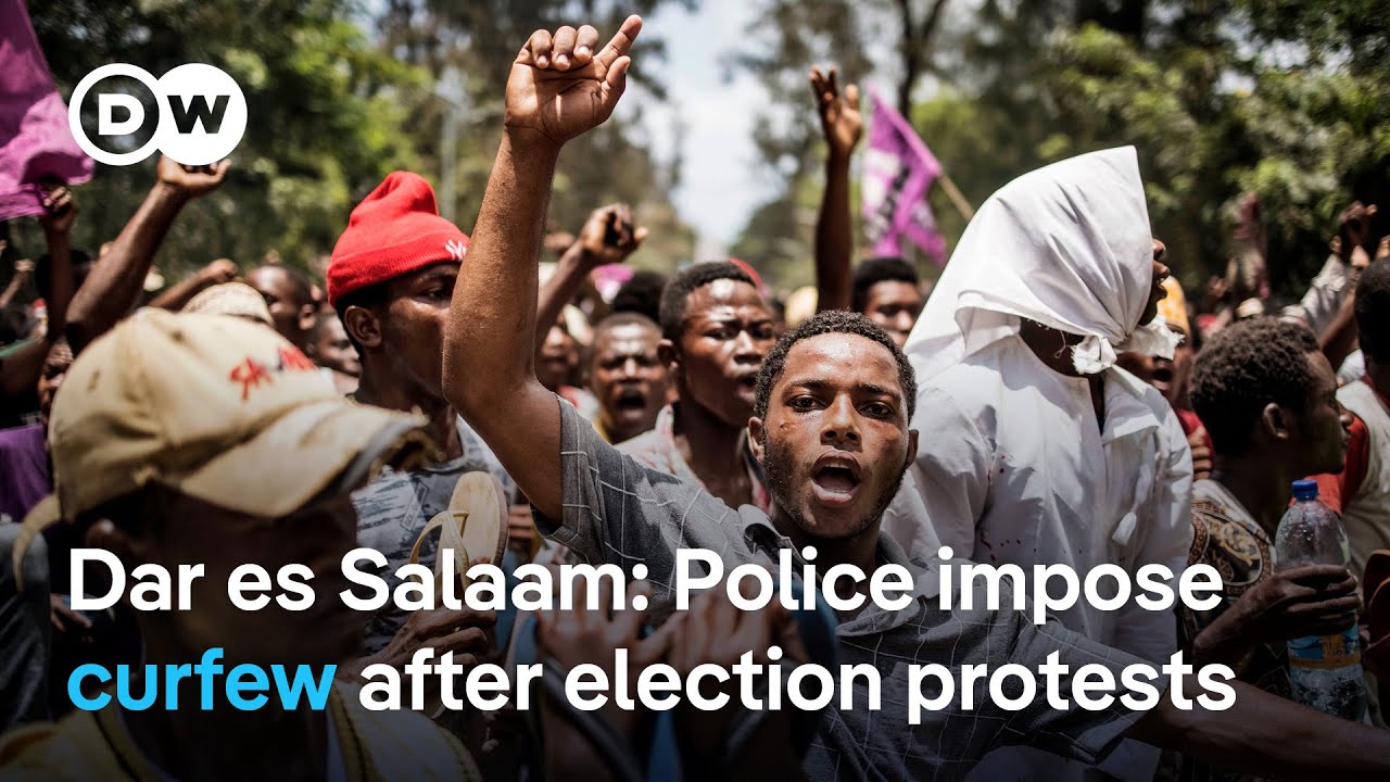 Protests erupt in Tanzania after main opposition candidate is disqualified from election | DW News