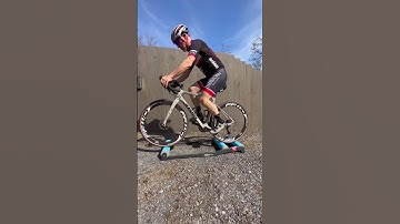 How to ride bicycle rollers. Different ways of how to get on rollers for training #cycling