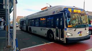 NJ Transit: 2020 New Flyer XD60 20883 on the 159 Departing Bergenline Avenue & 49th Street