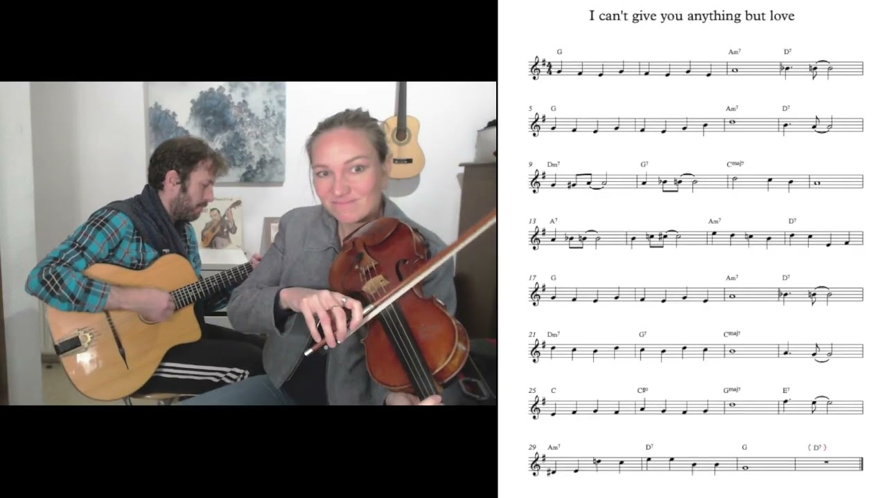 I can't give you anything but love - GYPSY JAZZ PLAY ALONG JAM