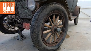 A Forgotten Model T (Episode 2) Painting The Wheels