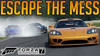 Forza 7 Escaping The Mess of Turn 1