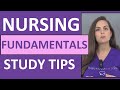 How to Study for Nursing Fundamentals (Foundations) in Nursing School