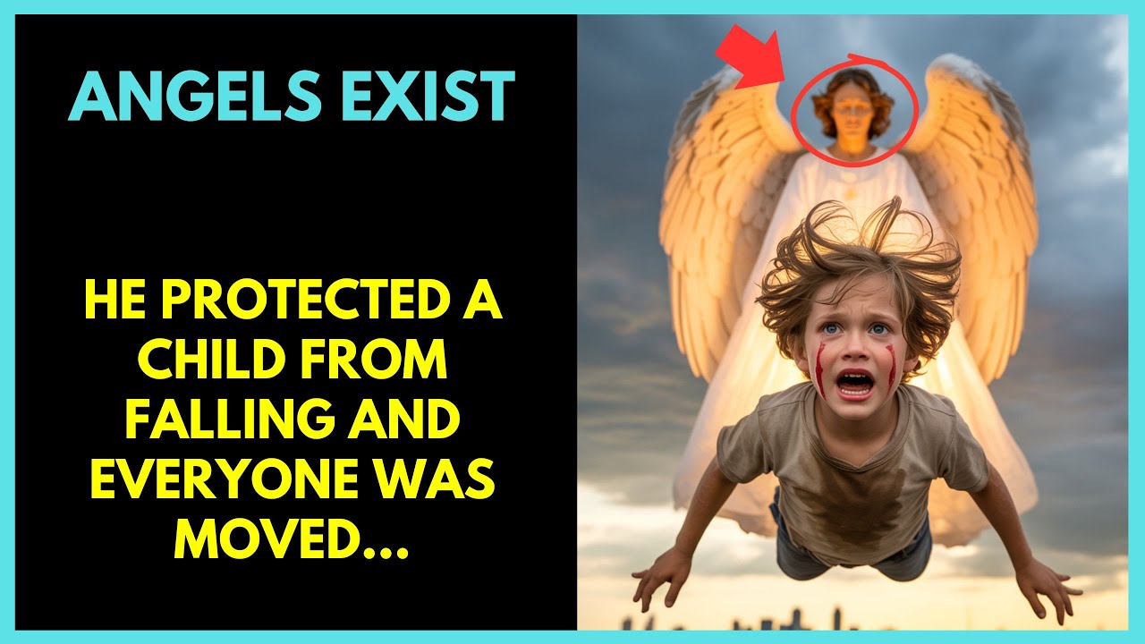 ANGELS EXIST... HE PROTECTED A CHILD FROM FALLING AND EVERYONE WAS MOVED...