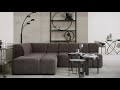 Kare design  corner sofa belami grey left