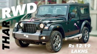 New 2025 Thar Rwd Lxt 1.5L Diesel Rs12.19 Lakhs New Black Thar Rwd Lxt New Thar Rwd Diesel Top