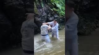 Waterfall Fighting 🤺 #karate