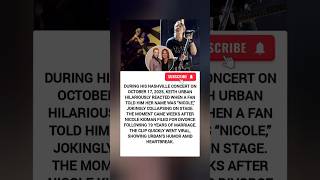 Keith Urban’s Hilarious Reaction to Fan Named ‘Nicole’ After Nicole Kidman Split Goes Viral