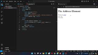 Address Tag | HTML Full Course | Code to Rahul #2