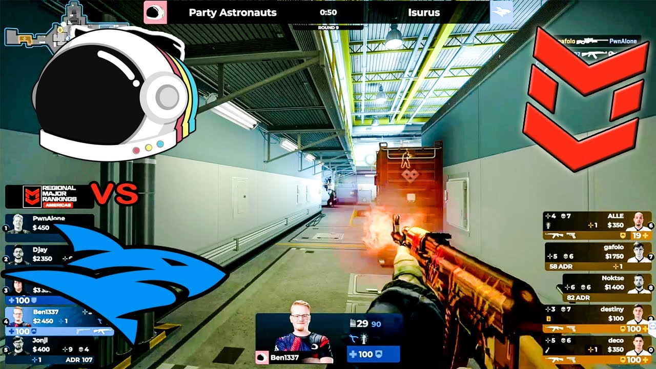 Party Astronauts vs Isurus - HIGHLIGHTS | PGL Major Antwerp 2022 Americas RMR | Swiss Round | CSGO