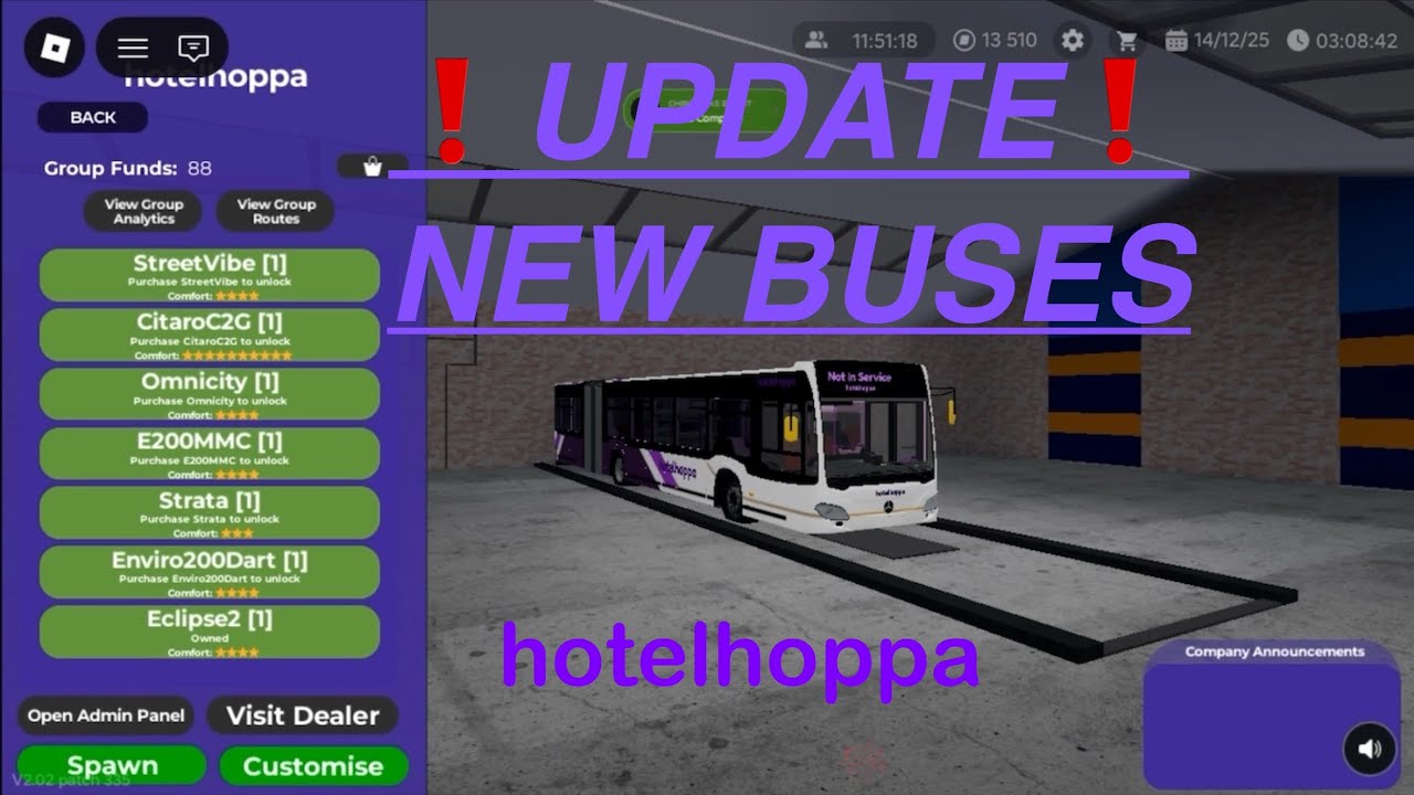 ❗️UPDATE❗️My Croydon Bus Simulator company: hotelhoppa (Advertisment) | NEW BUSES IN OUR FLEET!