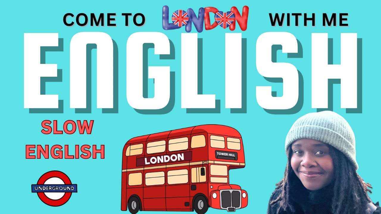 Come to London with ME… and a Bookstore Stop 📚 (Slow English Listening practice vlog )