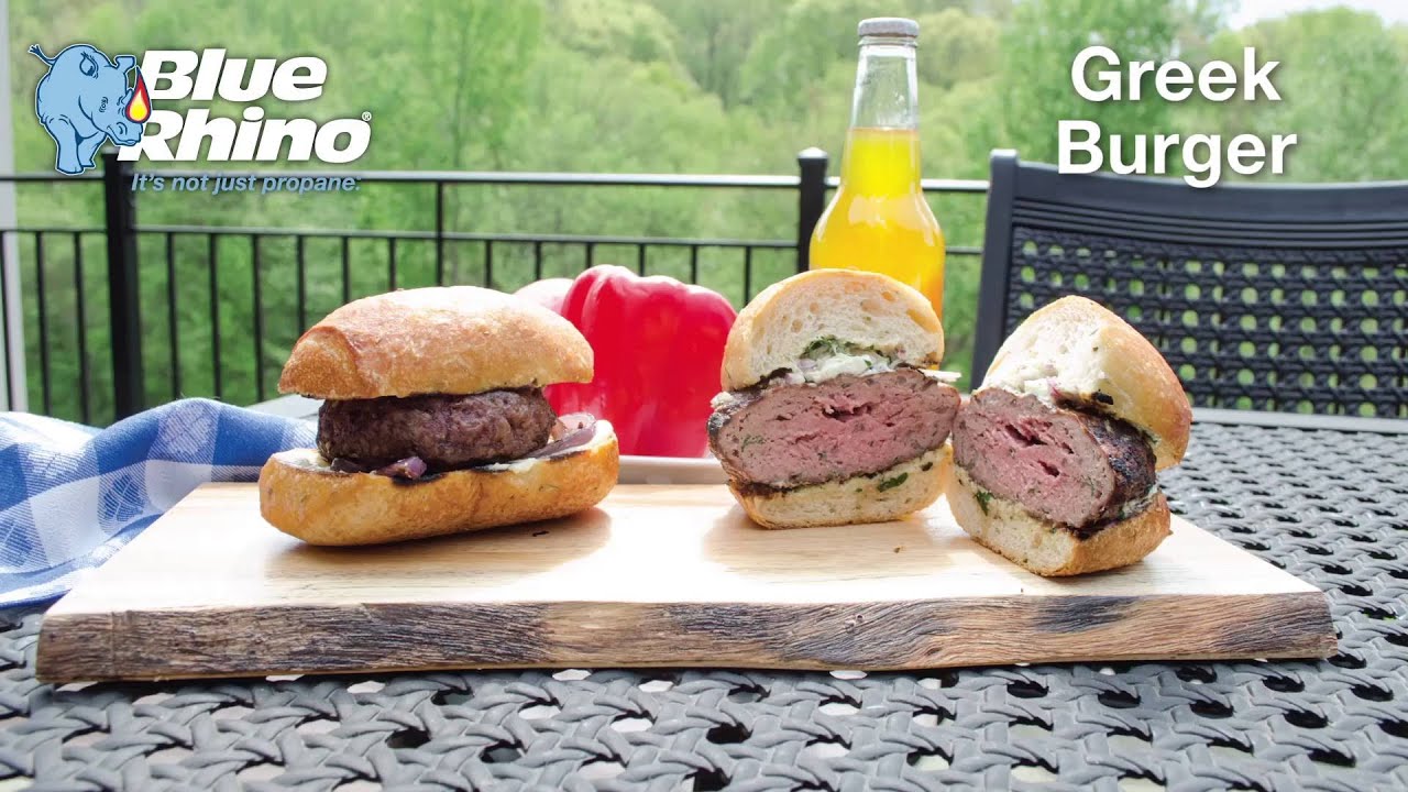 Blue Rhino & Operation BBQ Relief - Greek Burger Recipe