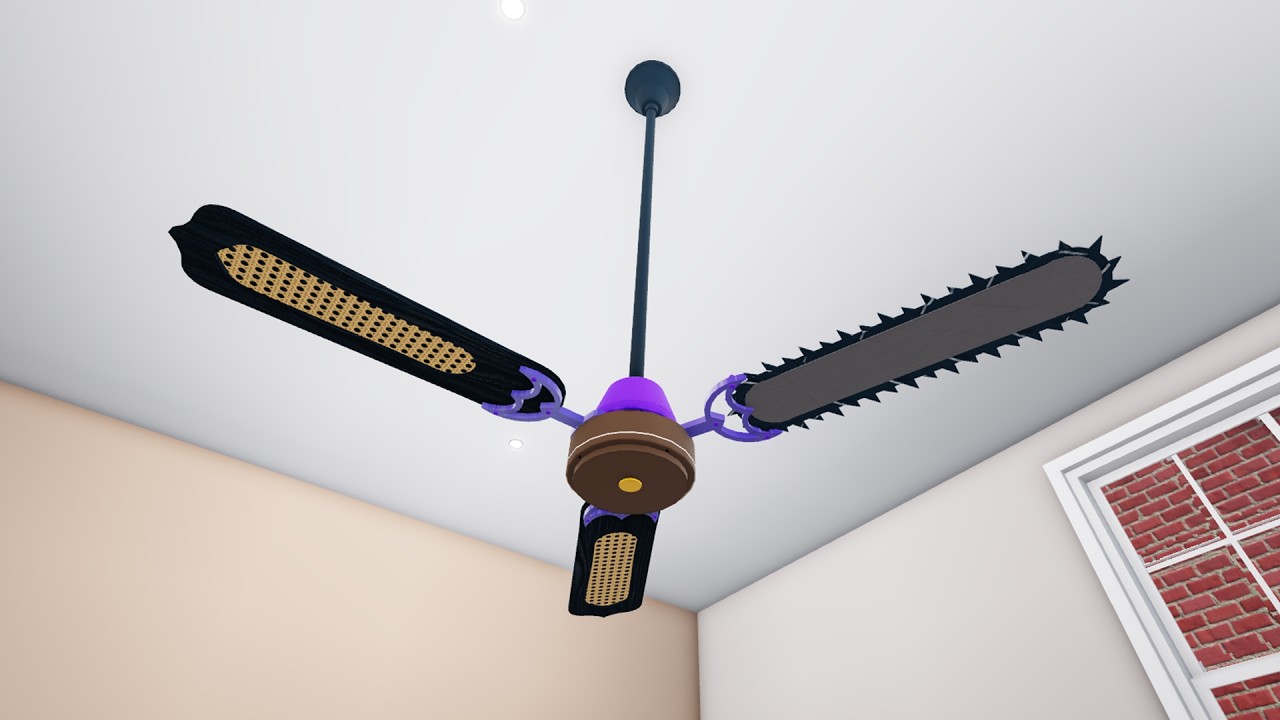 Rare Vintage Design Ceiling Fan, Only One In The World!