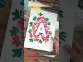 'A' Letter Flower Painting 💗✨ #Shorts  #art  #'A' Letter #artful