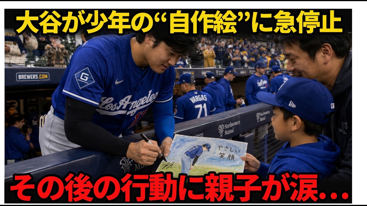 【HRより価値ある瞬間】大谷翔平が一人の少年ファンの前で立ち止まった…その後の行動に父親が涙ながらに叫んだ「こんなスーパースターは見たことがない！」
