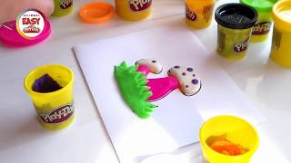 Fungi - COLOURING PAGE with "EASY PLAY DOH"