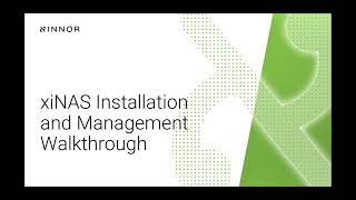 xiNAS Installation and Management Walkthrough