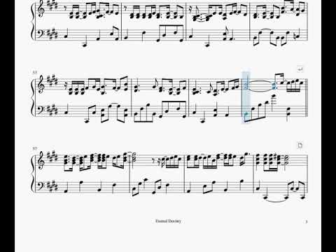 【ピアノ楽譜】Eternal Destiny【夜明け前より瑠璃色な】
