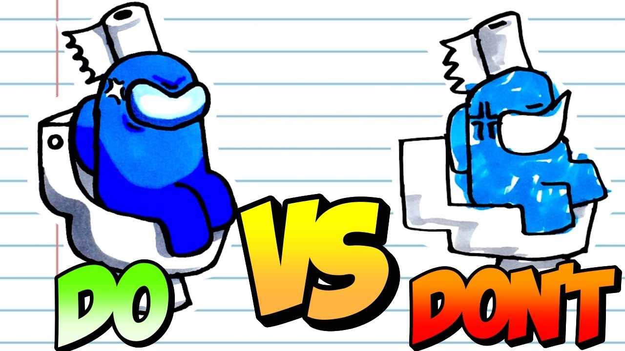 DOs & DONT's Amazing Among Us Drawing Compilation in One Minute Challenge!