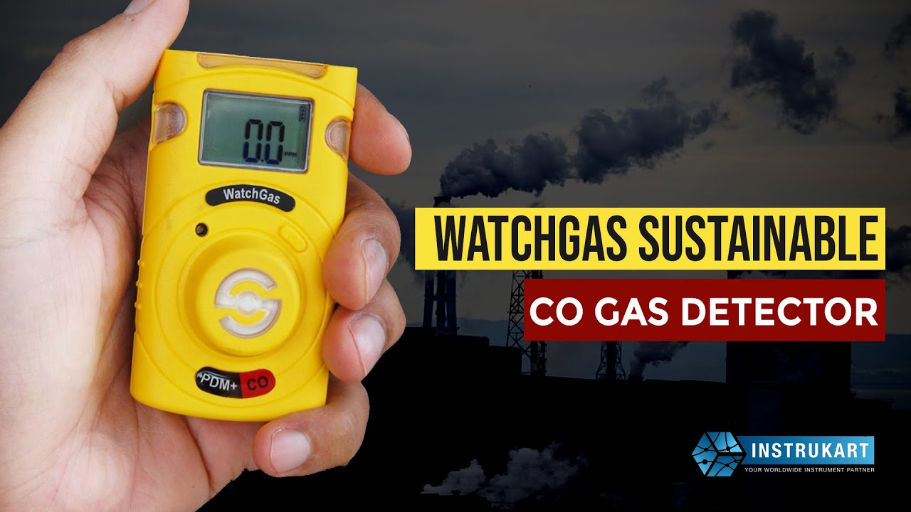 WatchGas PDM+ CO Single-Gas Detector | Sustainable CO Detector | Range: 0 to 500 ppm | Instrukart