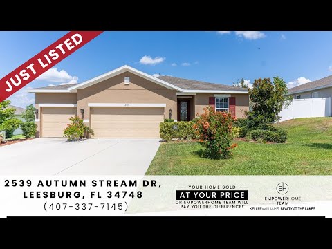 2539 Autumn Stream Drive, Leesburg, FL home video tour
